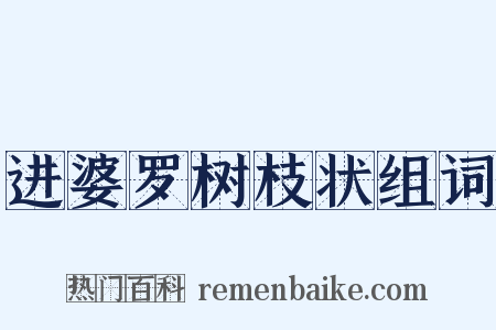 进婆罗树枝状组词是什么意思的图片